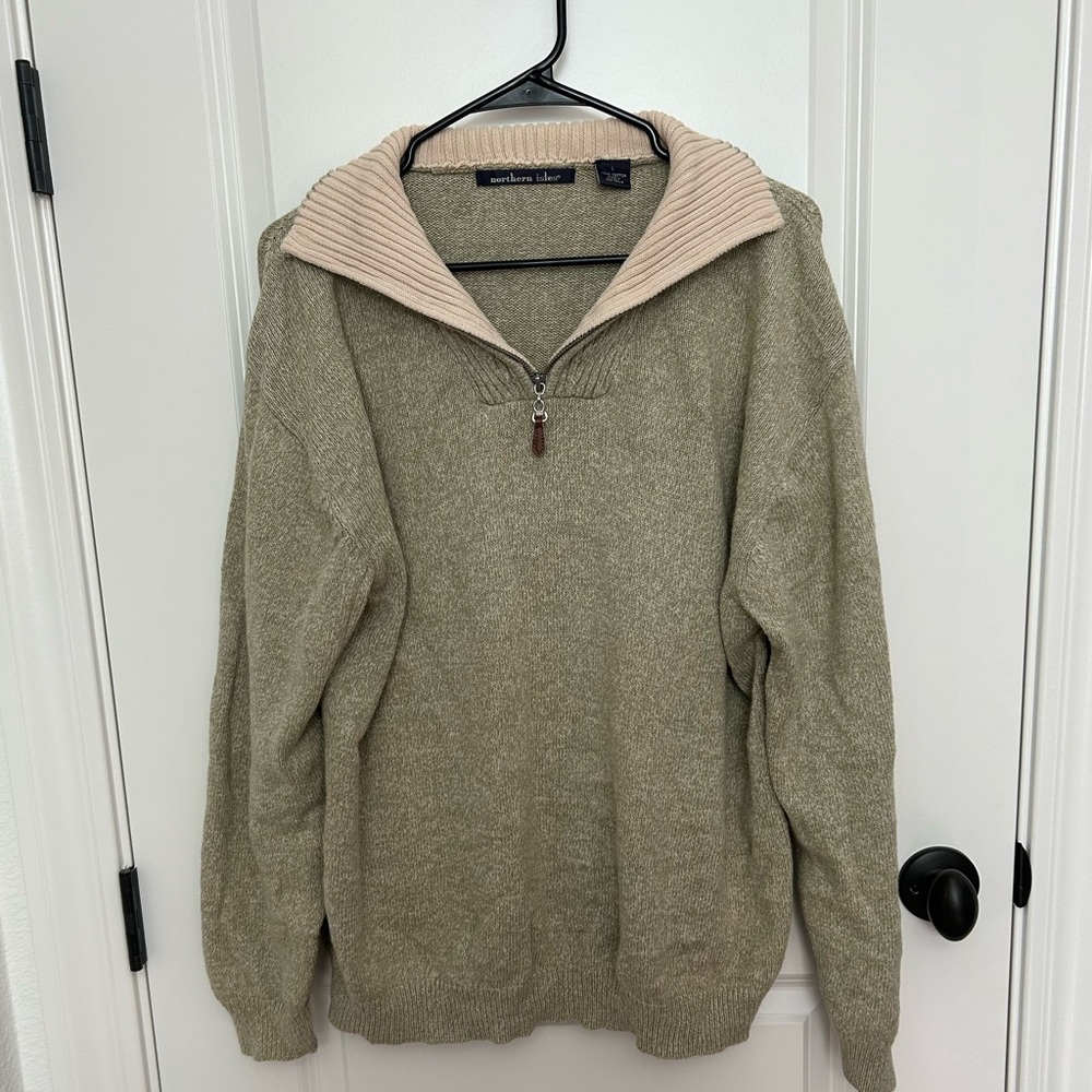 Vintage Northers Isles 1/4 zip sweater